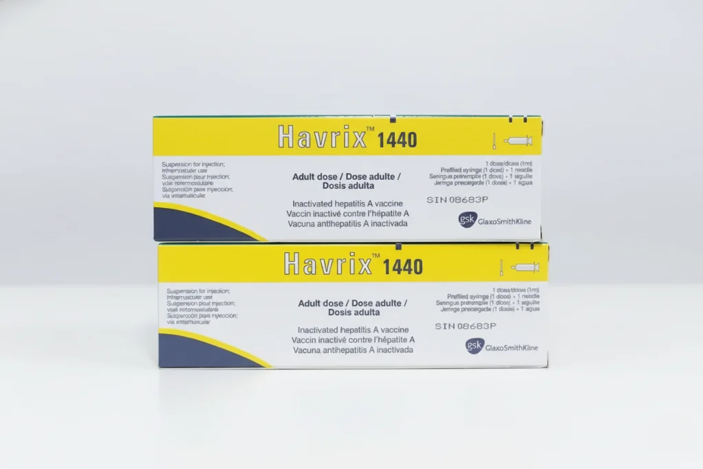 Havrix 1440 Hepatitis A vaccine by GSK, provided by Singapore Women’s Health Clinic