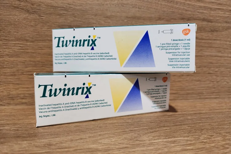 Twinrix vaccine box for Hepatitis A and B by GSK, offered by Singapore Women’s Health Clinic